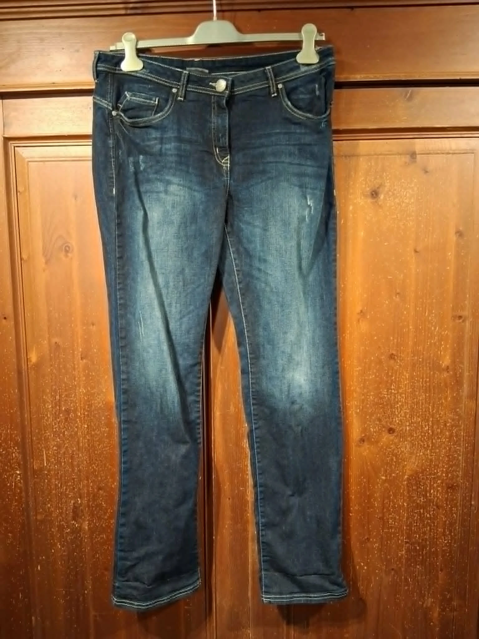 Donkerblauwe regular fit jeans 44 Yessica